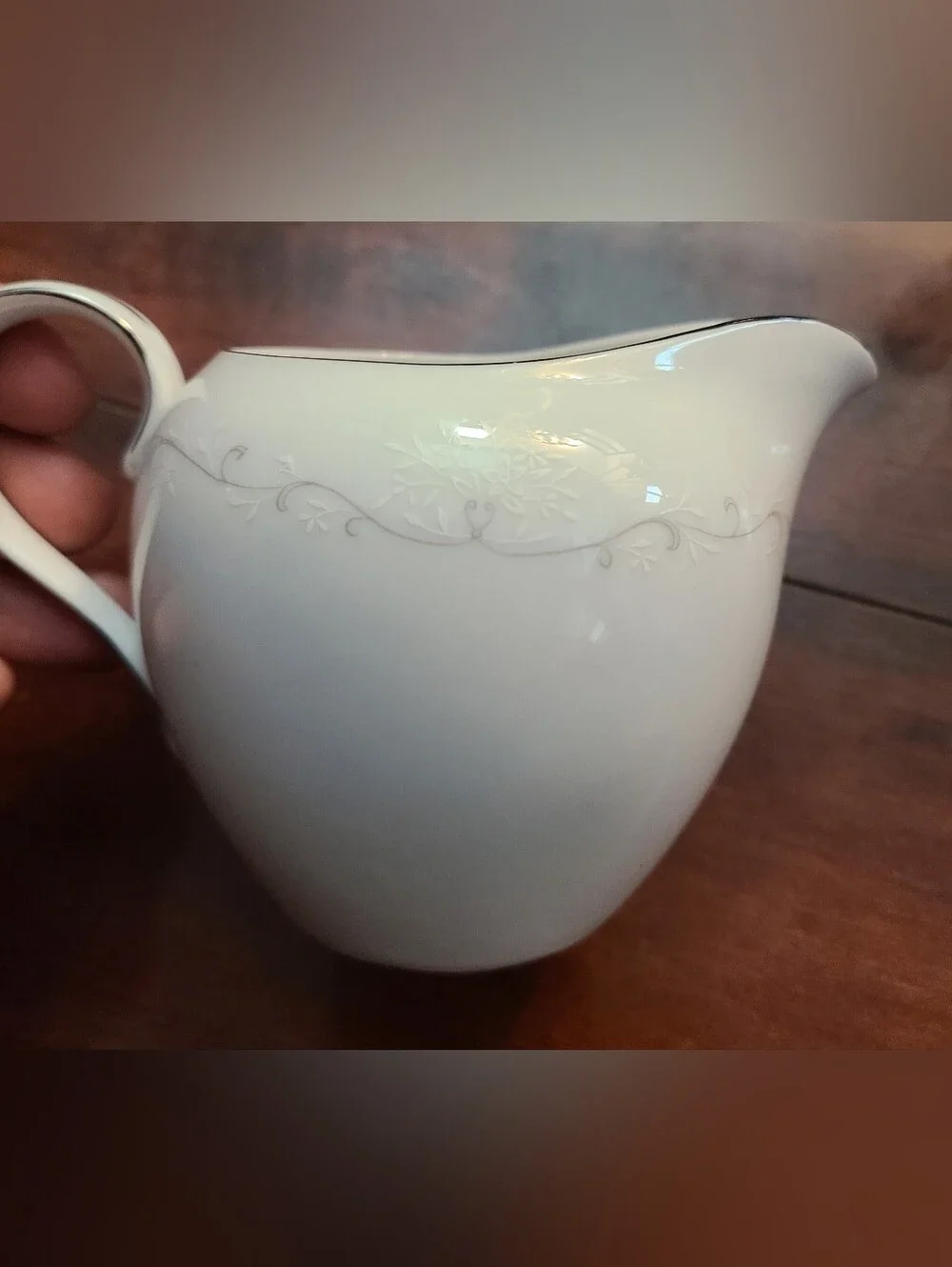 Royal M by Mita Elizabeth M117 Fine China Creamer Pitcher Japan Vintage Silver